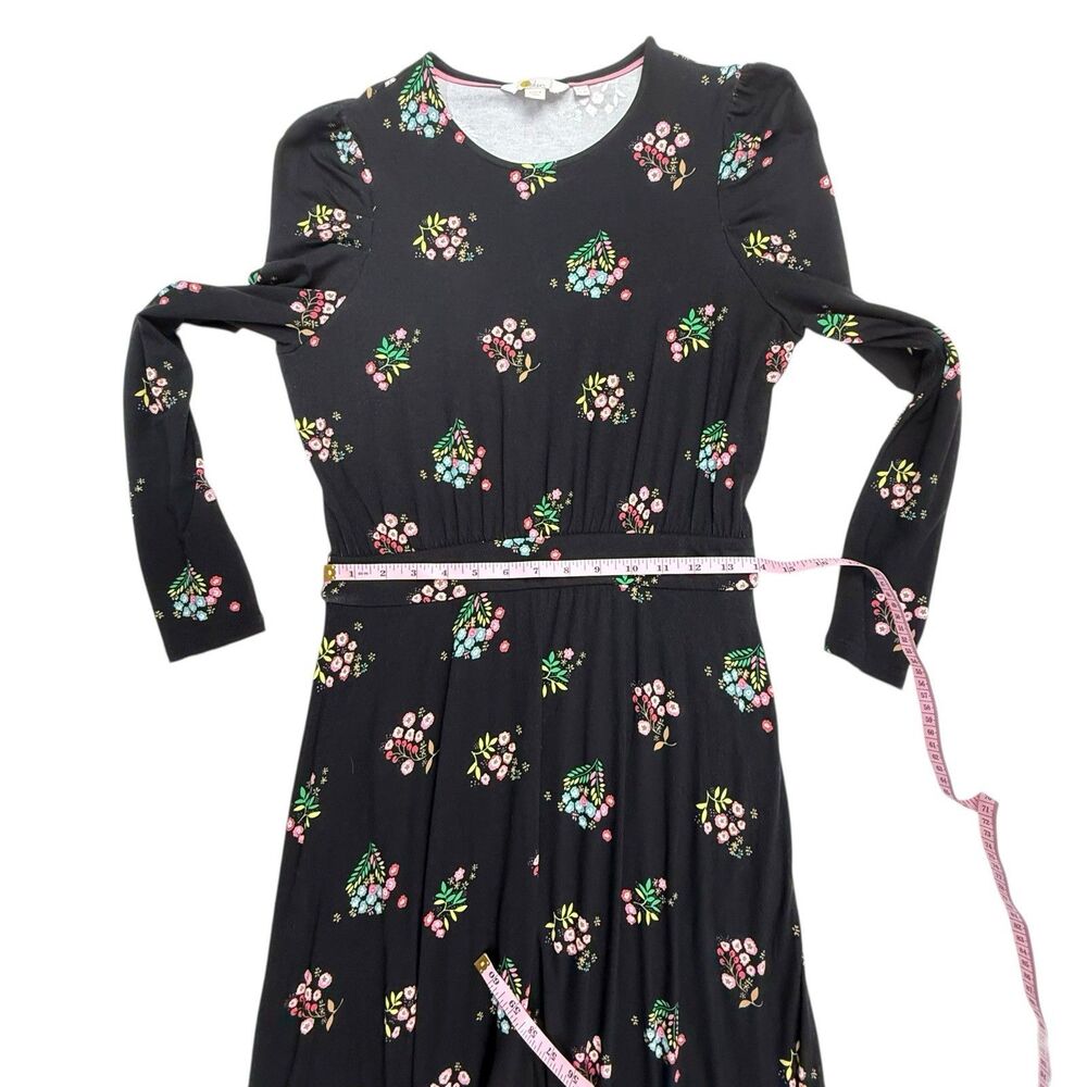 Boden Bouquet Floral Jersey Knit Dress Women 6 Petite Floral Midi Maxi Viscose - Picture 9 of 12
